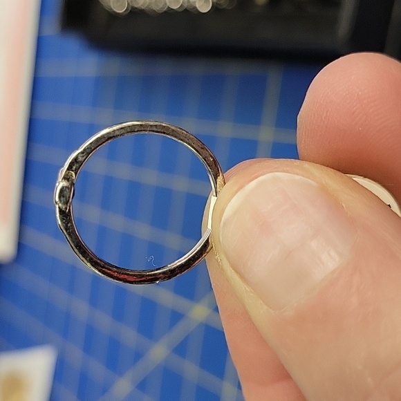 crux ansata Cross Silver Tone Ring Size 6.5 - Picture 3 of 4